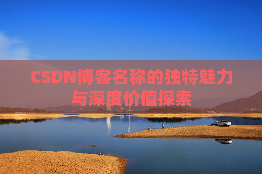 CSDN博客名称的独特魅力与深度价值探索